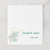 Gevouwen eSort Place Card (Buitenkant ongevouwen)