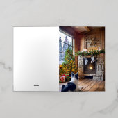 Gevouwen Folie kerst Kaart (Buiten Laag)