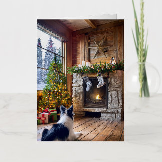 Gevouwen Folie kerst Kaart