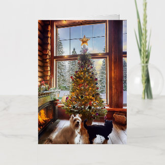 Gevouwen Folie kerst Kaart