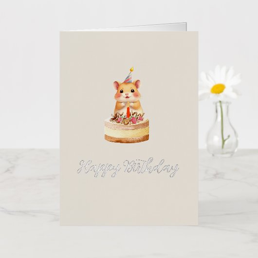 Gevouwen Folie Wenskaart (Kleine Bloem)