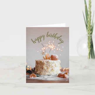 Gevouwen gelukkige verjaardagskaart bedankkaart