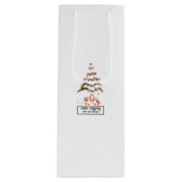 Gevouwen groet wijn cadeautas