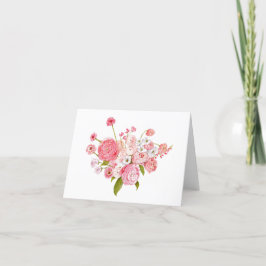 Gevouwen Happy Florals Kaart