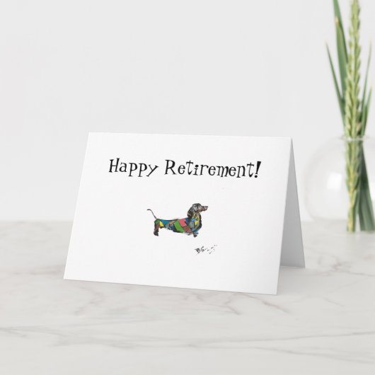 Gevouwen Happy Retirement Kaart (Voorkant)