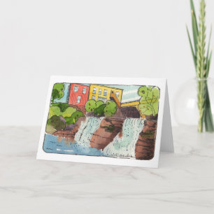 Gevouwen Herfsten briefkaart