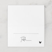 Gevouwen kaart - Chicken (Buitenkant ongevouwen)