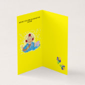 Gevouwen Kaart Happy Pasen (Binnen)