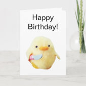 Gevouwen kaart Knife Duck Plush Meme (Voorkant)