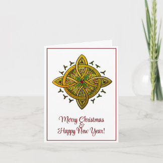 Gevouwen kerst Kaart gedrukt uit originele kunst