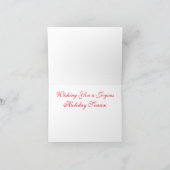 Gevouwen kerstkaart bedankkaart (Binnen)