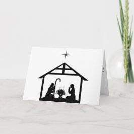 Gevouwen kerstkaart feestdagen kaart