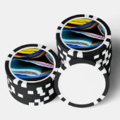 Gevouwen kleurrijk papier MF Pokerchips (Opstapeling)