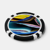 Gevouwen kleurrijk papier MF Pokerchips (Enkel)