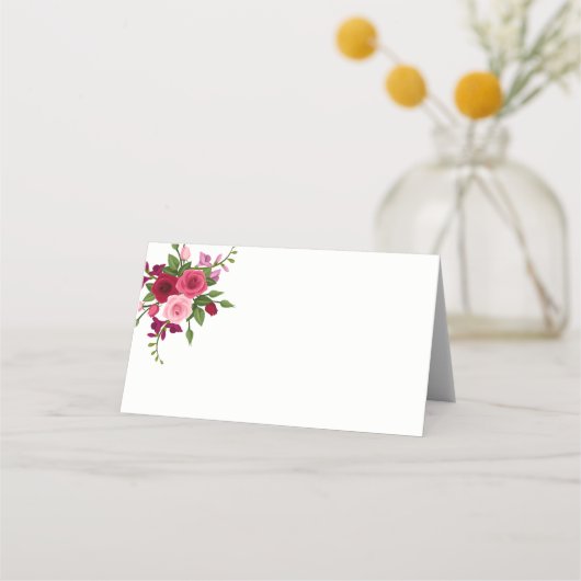 Gevouwen naam Plaats kaart (Voorkant)