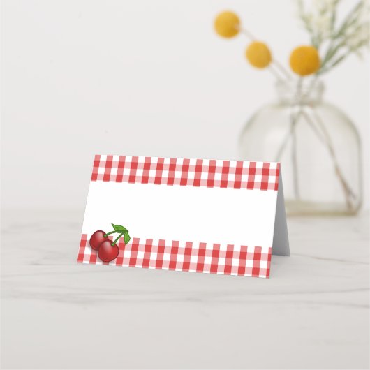 Gevouwen naam Plaats kaart (Voorkant)