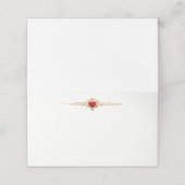 Gevouwen naam Plaats kaart (Buitenkant ongevouwen)