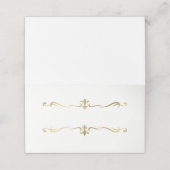 Gevouwen naam Plaats kaart (Buitenkant ongevouwen)