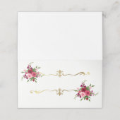 Gevouwen naam Plaats kaart (Buitenkant ongevouwen)