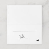 Gevouwen plaatskaart - Duck (Buitenkant ongevouwen)