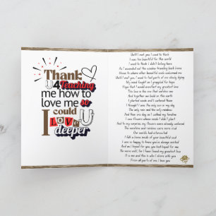 Gevouwen Soul Love Connection Poëzie Kaart 1