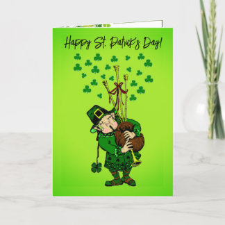 Gevouwen St. Patrick's Day Wenskaart Bedankkaart