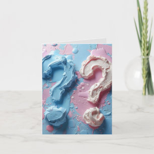 Gevouwen uitnodiging Geslacht Onthullen Partij aan