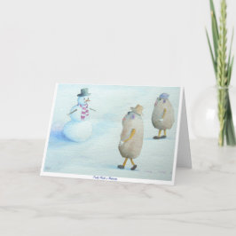 Gevouwen vakantiekaart bedankkaart