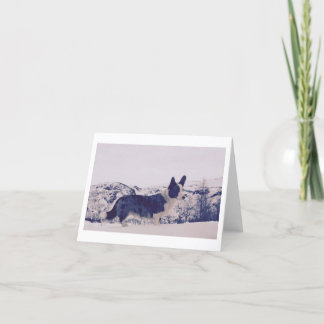 Gevouwen vakantiekaart feestdagen kaart