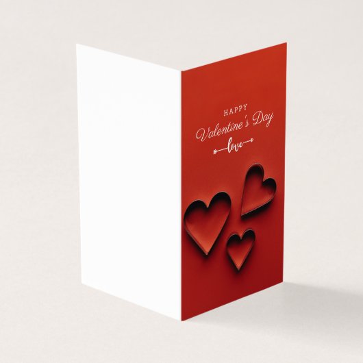 Gevouwen Valentijnsdag Kaart (Buitenkant)