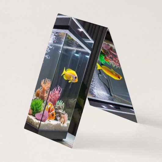 GEVOUWEN VERTICALE TENT.A VISTANK ONTWERP VAN ACHT VISITEKAARTJES (Achterkant)