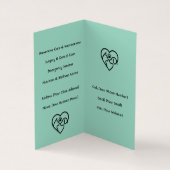 gevouwen veterinair Visitekaartje (Binnen)