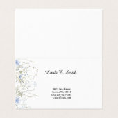 Gevouwen Visitekaartje (Buitenkant ongevouwen)