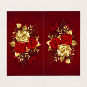 Gevouwen Visitekaartje (Buitenkant ongevouwen)