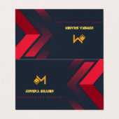 Gevouwen Visitekaartje (Buitenkant ongevouwen)