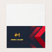 Gevouwen Visitekaartje (Binnenkant ongevouwen)