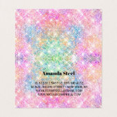 Gevouwen Visitekaartje (Binnenkant ongevouwen)