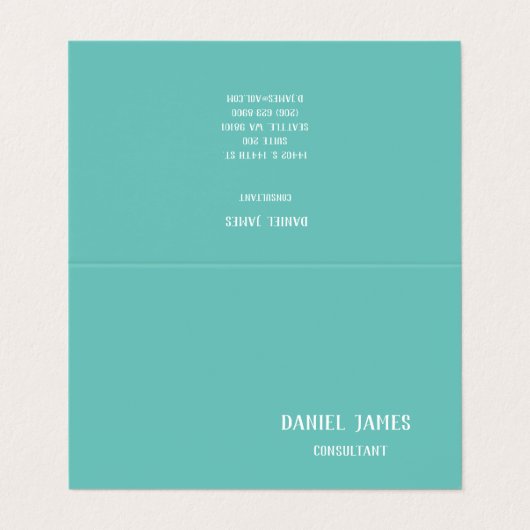 Gevouwen Visitekaartje (Buitenkant ongevouwen)