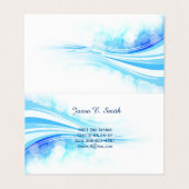 Gevouwen Visitekaartje (Buitenkant ongevouwen)