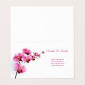 Gevouwen Visitekaartje (Buitenkant ongevouwen)