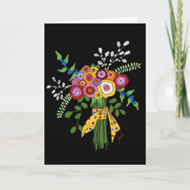 Gevouwen vriendschapskaart. bedankkaart