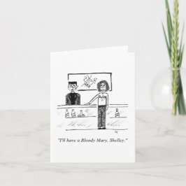 Gevouwen Wenskaart (blanco binnenin) Kaart