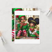 Gevouwen Wenskaart Kaart (Voorkant / Achterkant in situ)