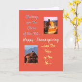 Gevouwen Wenskaart Kaart (Gele Bloem)