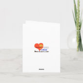 Gevouwen Wenskaart Kaart (Achterkant)