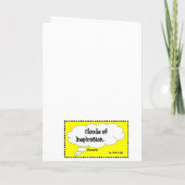 Gevouwen Wenskaart Kaart (Achterkant)