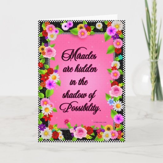 Gevouwen Wenskaart Kaart (Voorkant)