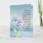 gevouwen Wenskaart Kaart (Voorkant)