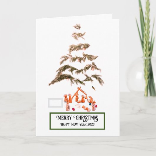 Gevouwen Wenskaart Kaart (Voorkant)