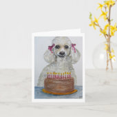 Gevouwen Wenskaart Kaart (Gele Bloem)